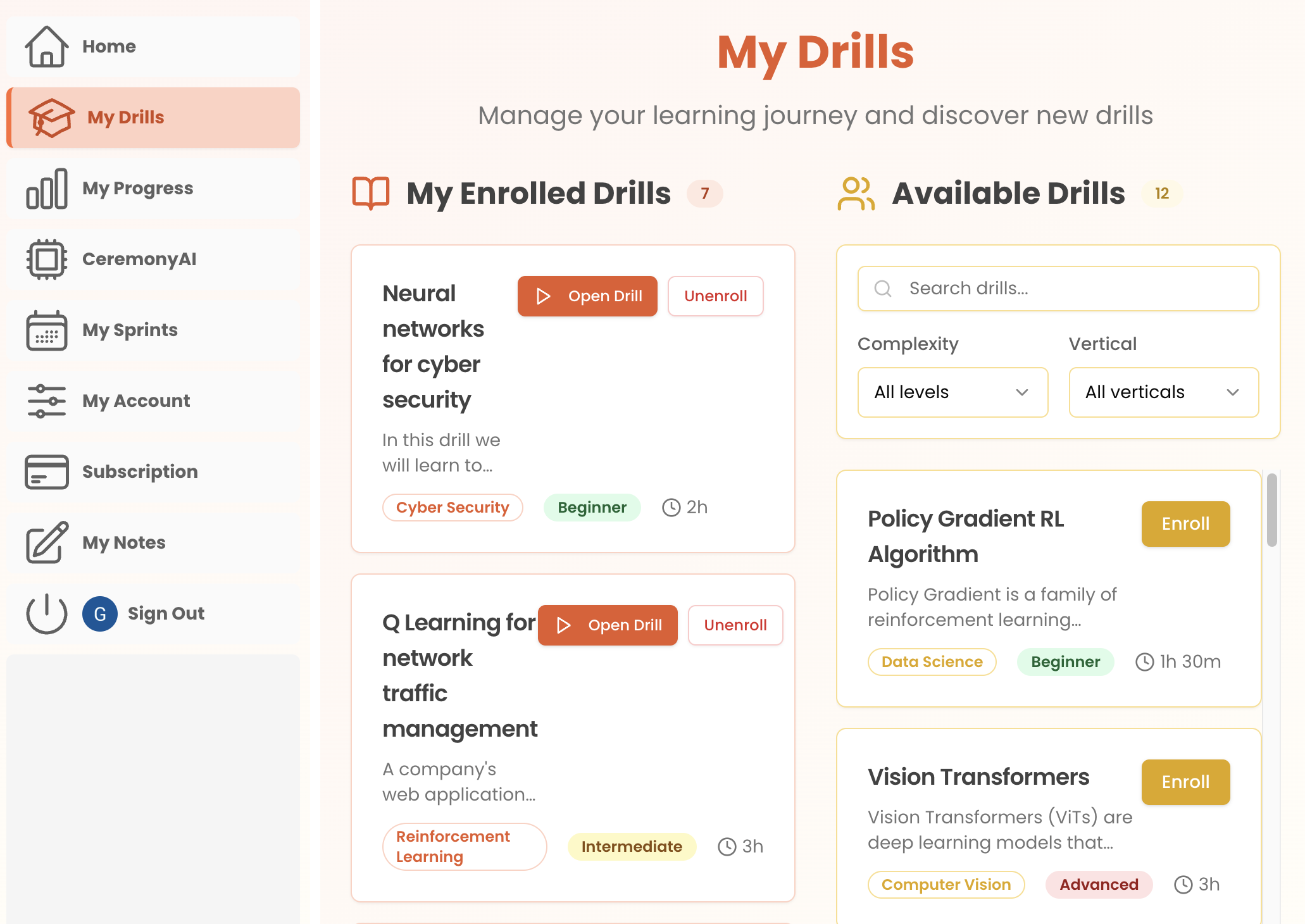 Learning Recommendations